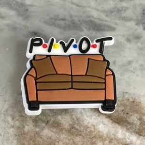 Crocs FRIENDS TV Show Charm - PIVOT Jibbitz - Ross' COUCH Shoe Charm NEW